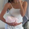 Women Y2k Pajamas Sets Floral Spaghetti Strap Crop Tank Tops Sleep Shorts Lounge Sets 2 Piece Lace Trim Sleepwear Suit Sleeveless Camisole Tops Lingerie Sets Pjs Matching Outfits Summer Beachwear Homew (2)