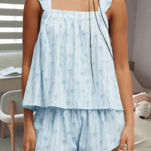 Women Cami Top and Shorts 2 Piece Summer Sleepwear Set